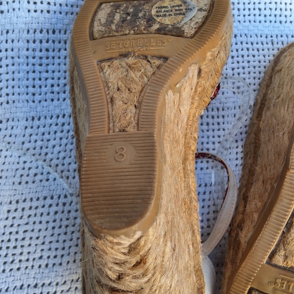 Seychelles Alpine open toe jute wedge sandals 8 NEW - Picture 9 of 10